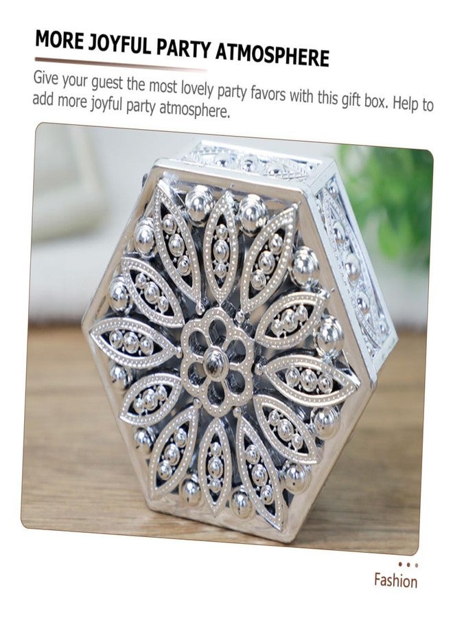 ULDIGI 12Pcs Hexagonal Candy Boxes with Cover European Style Party Favor Packaging for Weddings Birthday and Festival Celebrations - Image 5